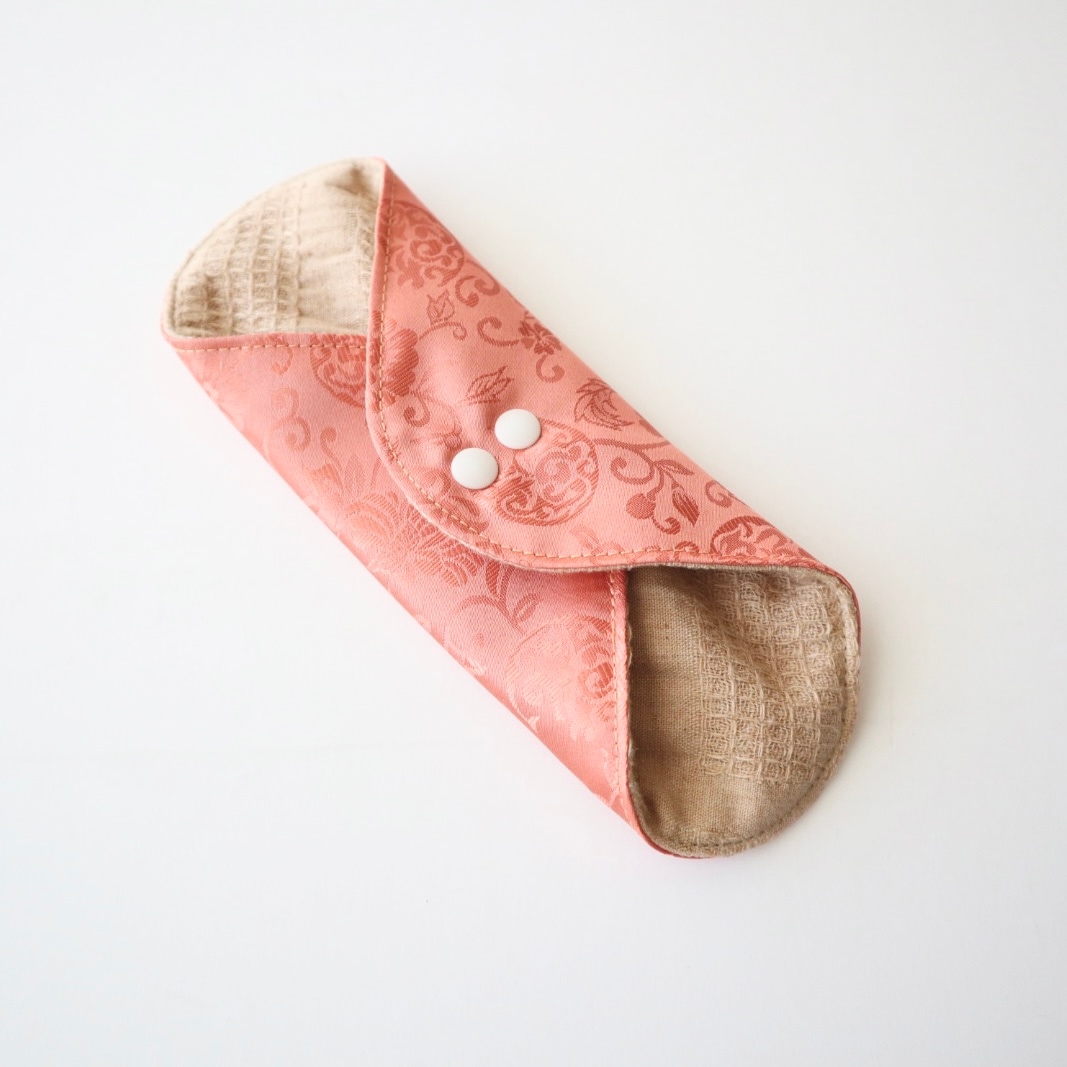 あたため布 [Mサイズ/韓国シルク/柿]