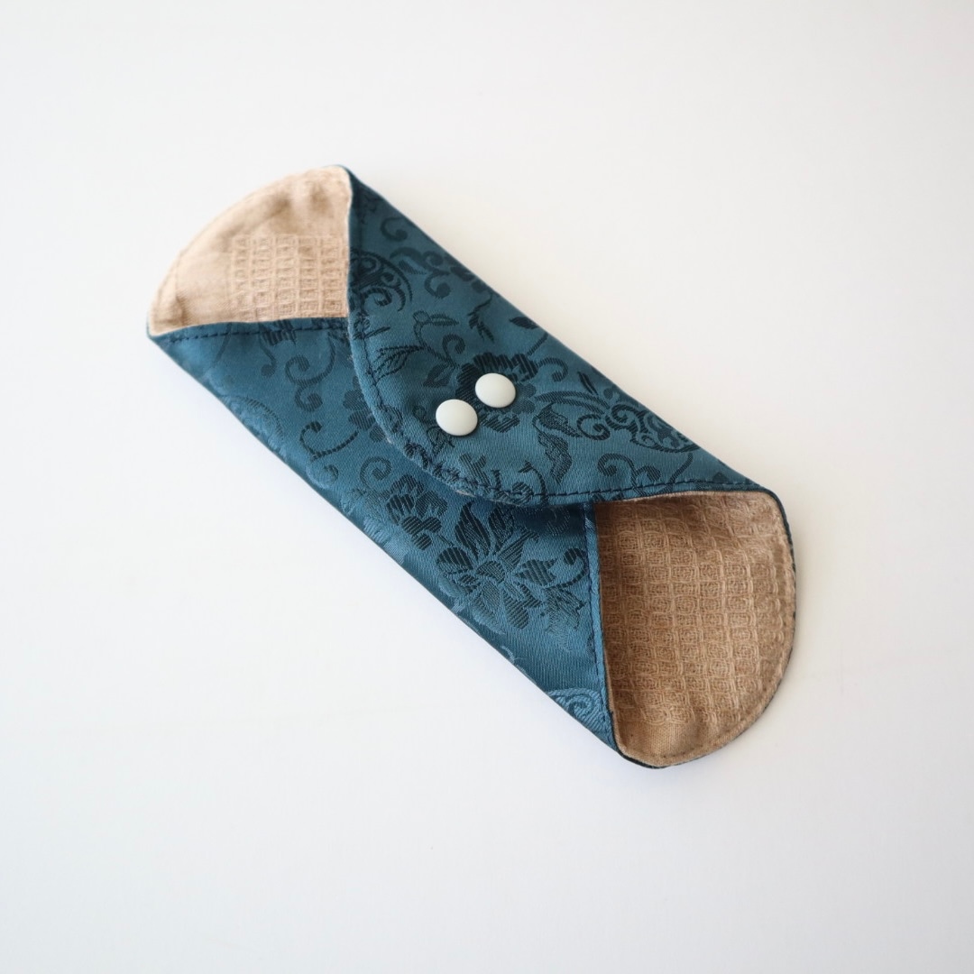 あたため布 [Mサイズ/韓国シルク/藍]