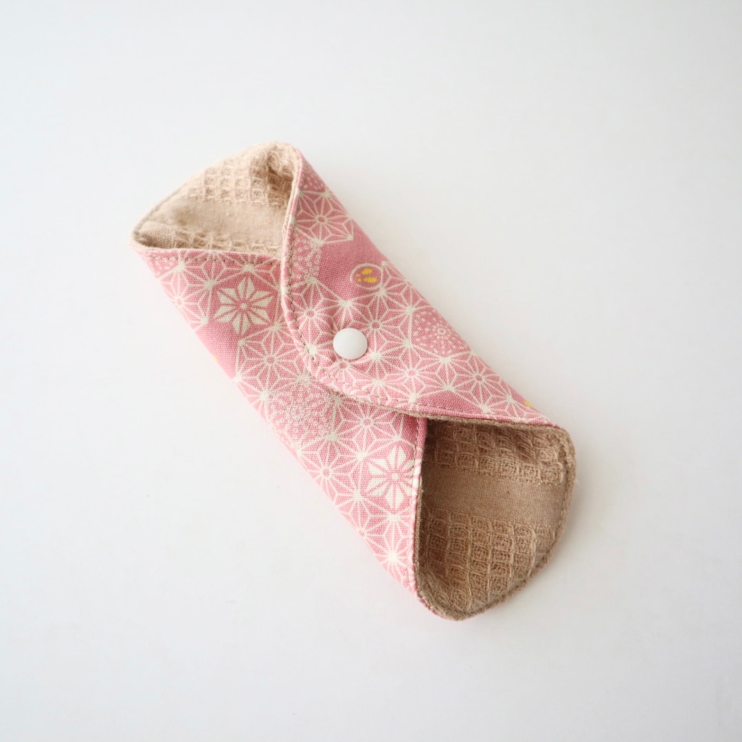 あたため布 [Sサイズ/麻の葉日和/桃]