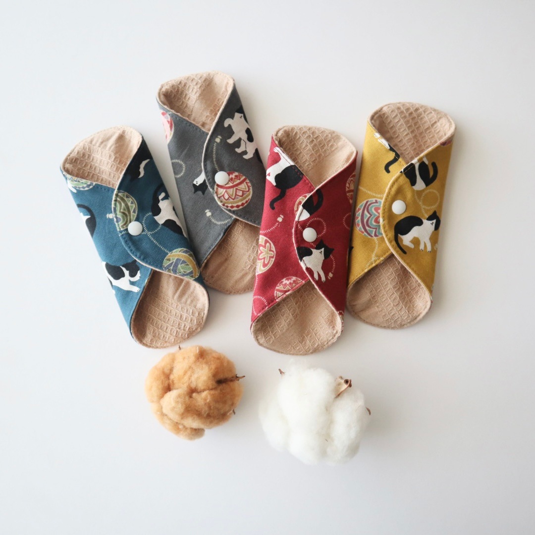 あたため布 [Sサイズ/猫/水墨]