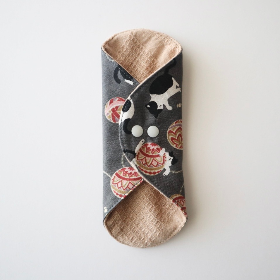 あたため布 [Mサイズ/猫/水墨]