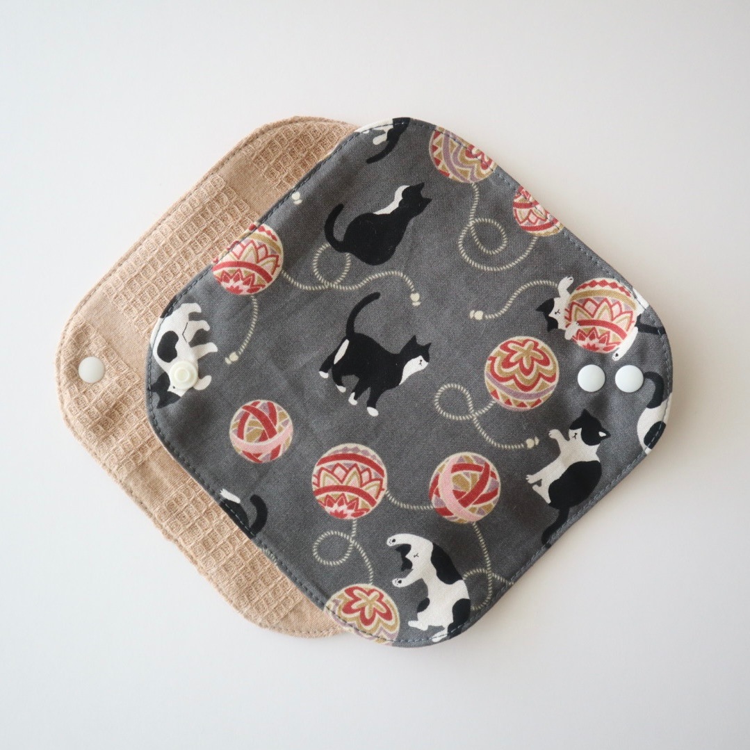 あたため布 [Mサイズ/猫/水墨]