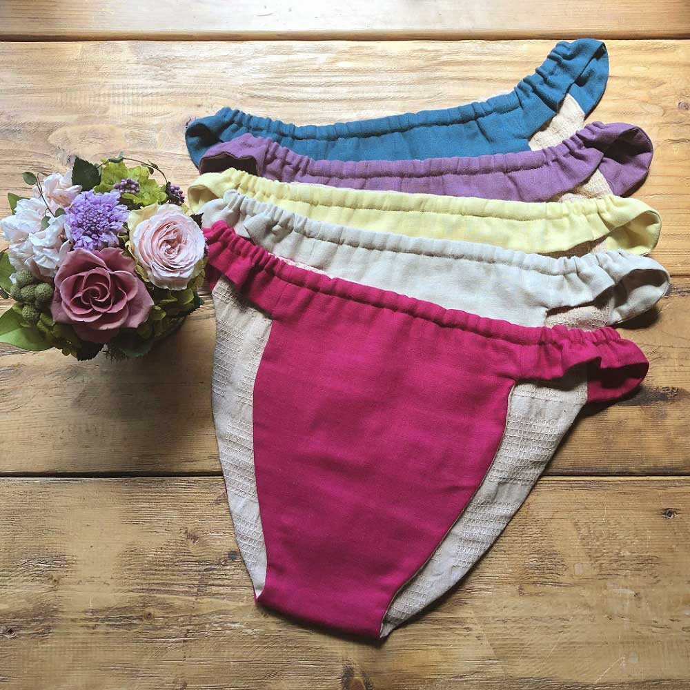 ふんてぃ[MLサイズ／ゴムタイプ／彩り／亜麻]