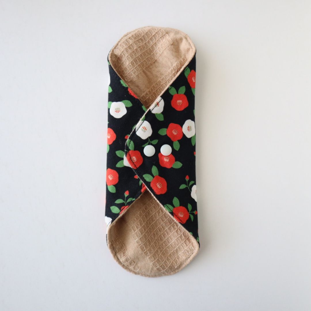 あたため布 [Lサイズ/椿/黒]