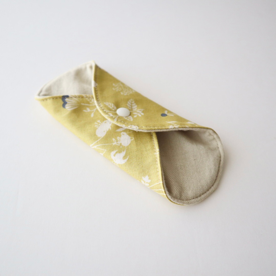 草木染めプレミアム[Ｓサイズ／よもぎ／野の花柄]