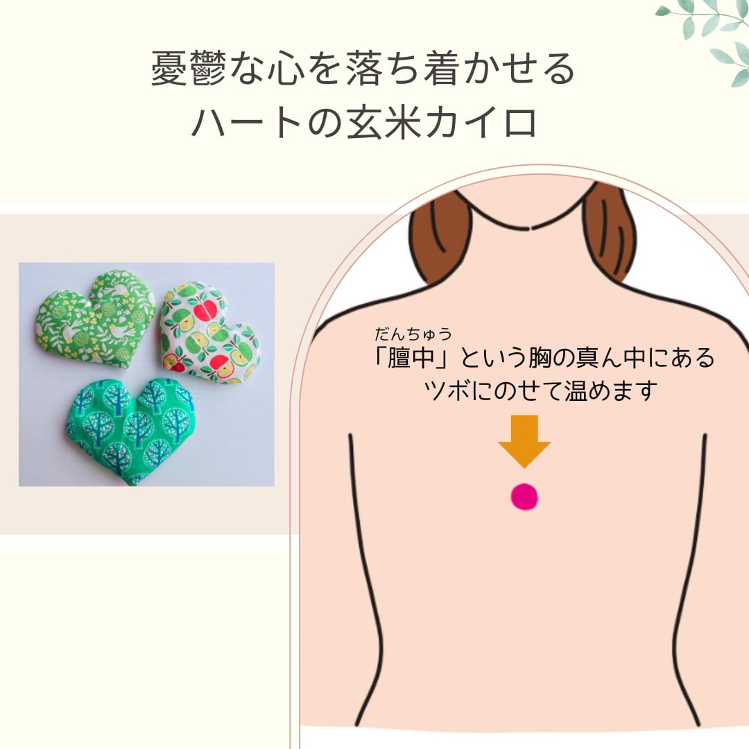 ココロぽかぽか♪国産無農薬玄米カイロ［ゆずめろん。］