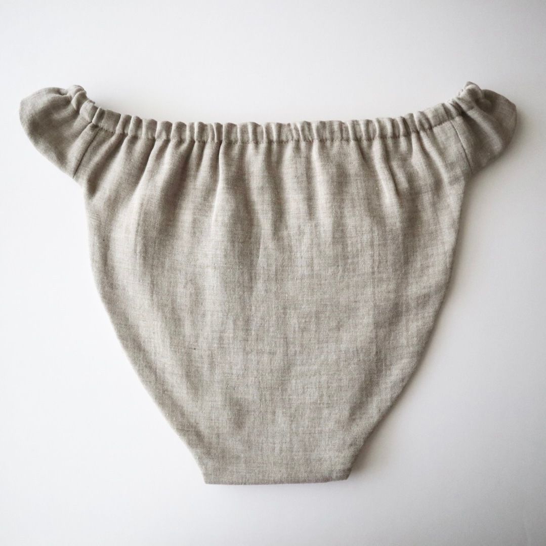 ふんてぃ[Sサイズ/ゴムタイプ/オーガニックコットン/茶綿/モカ]