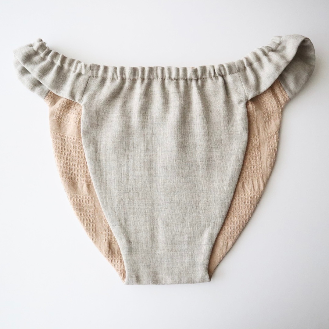 ふんてぃ[MLサイズ/ゴムタイプ/オーガニックコットン/茶綿/モカ]