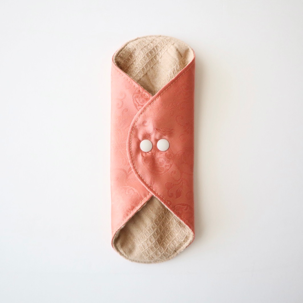 あたため布 [Mサイズ/韓国シルク/柿]