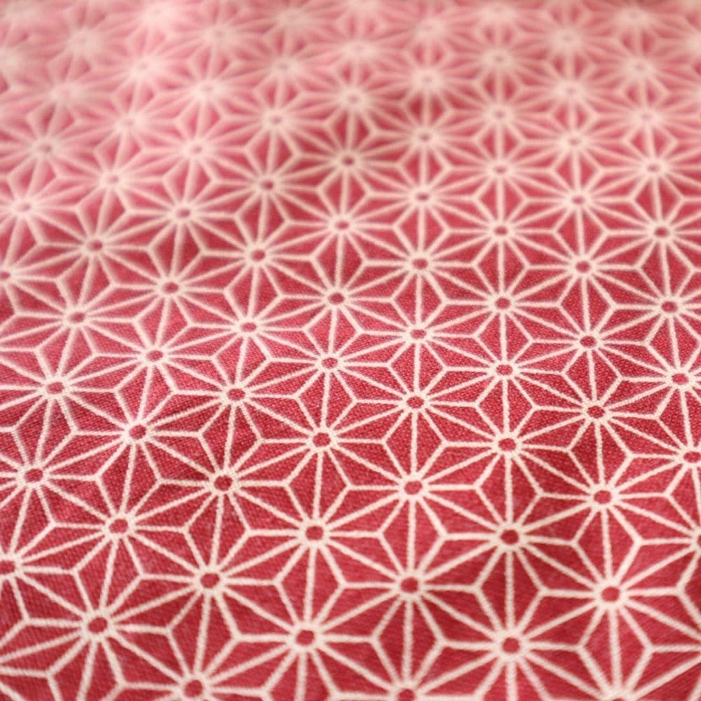 布ナプキンホルダー [麻の葉／紅]