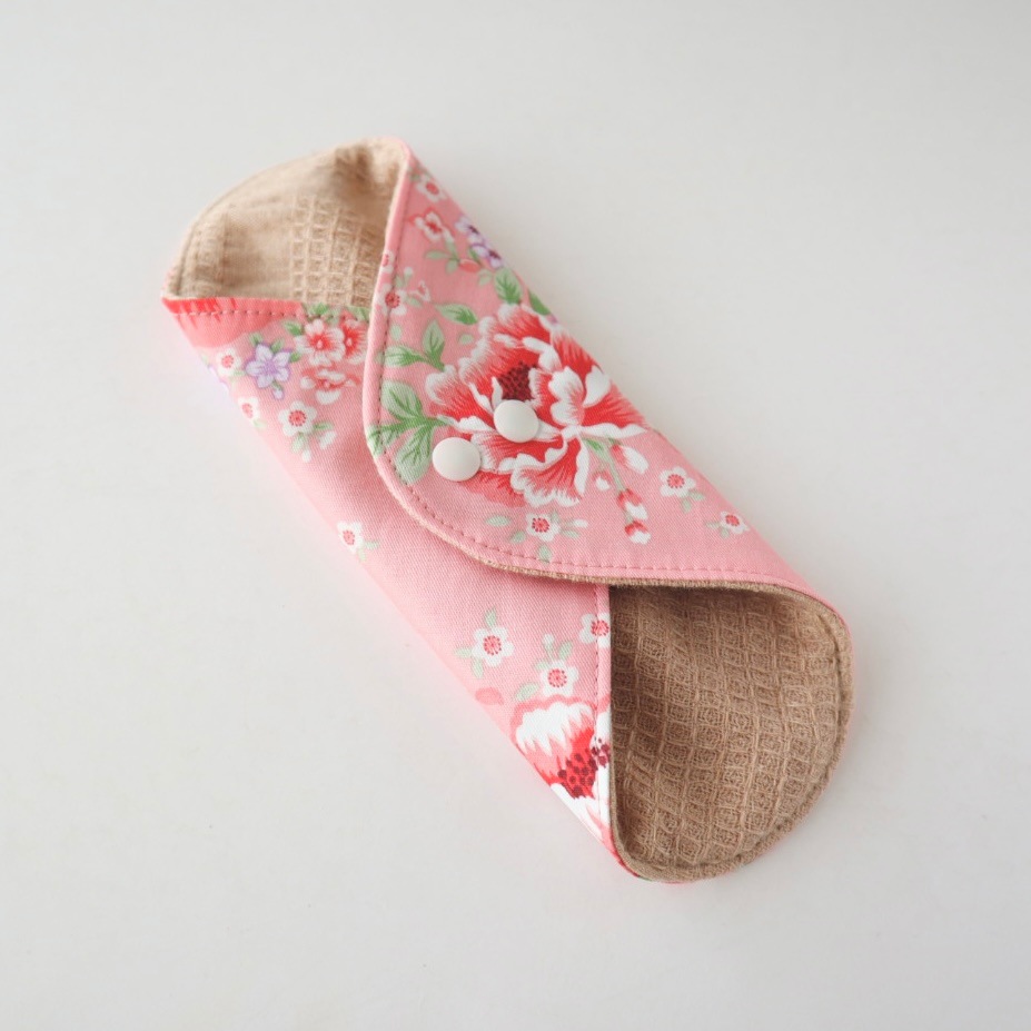 あたため布 [Ｍサイズ／台湾花布／薄紅色]