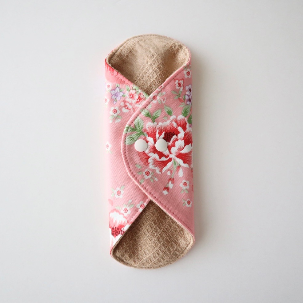 あたため布 [Ｍサイズ／台湾花布／薄紅色]