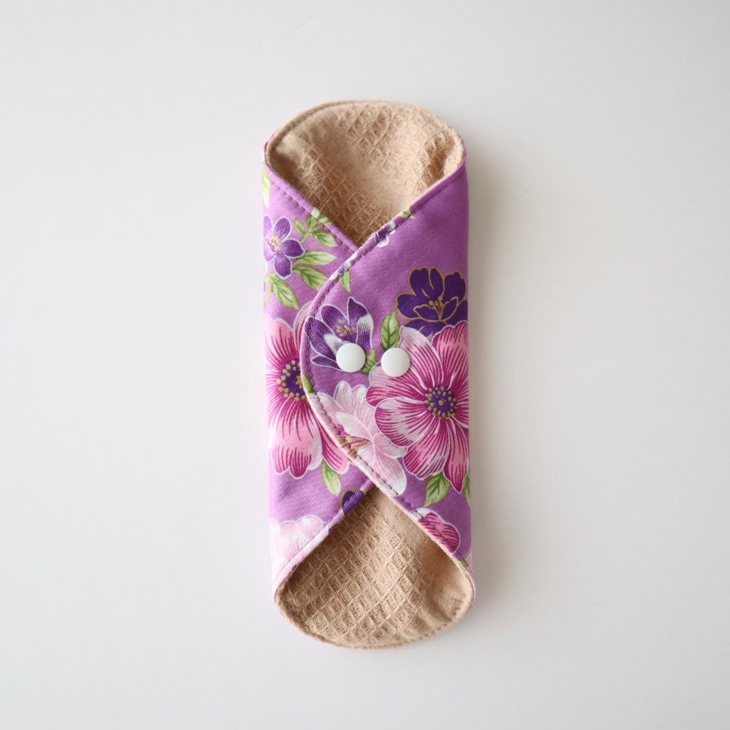 あたため布 [Ｍサイズ／台湾花布／薄紫色]