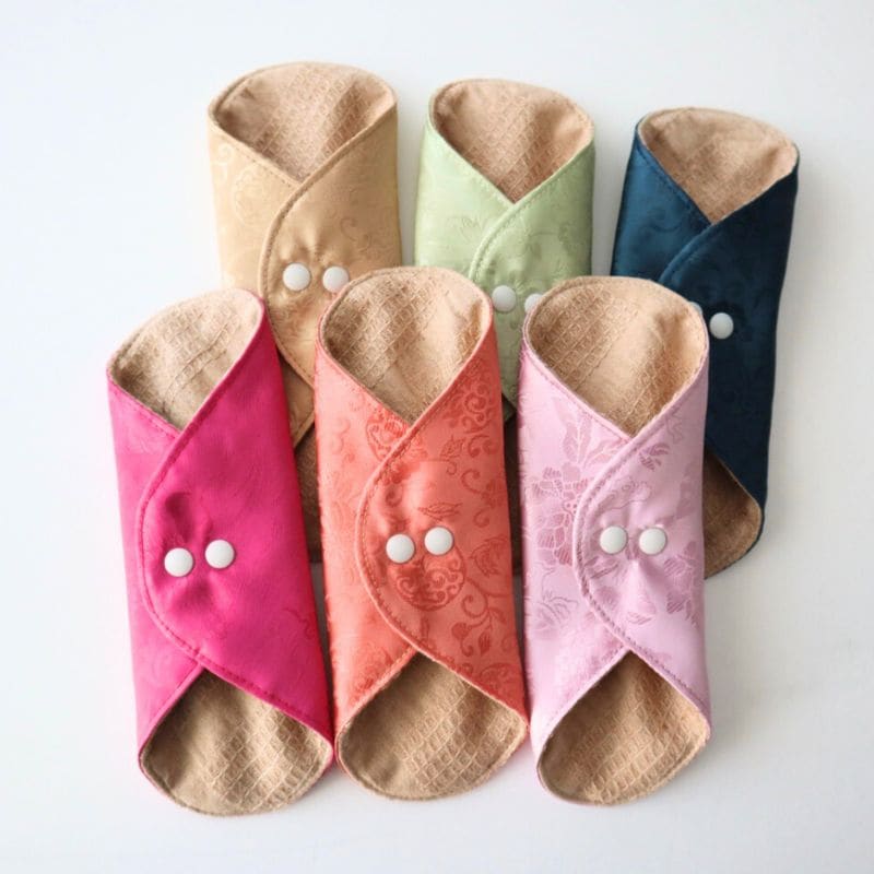 あたため布 [Mサイズ/韓国シルク/若竹]