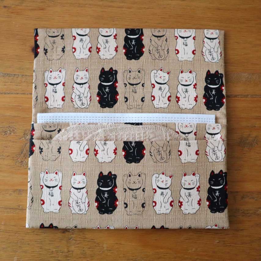 マスクポーチ ［招き猫／もなか］