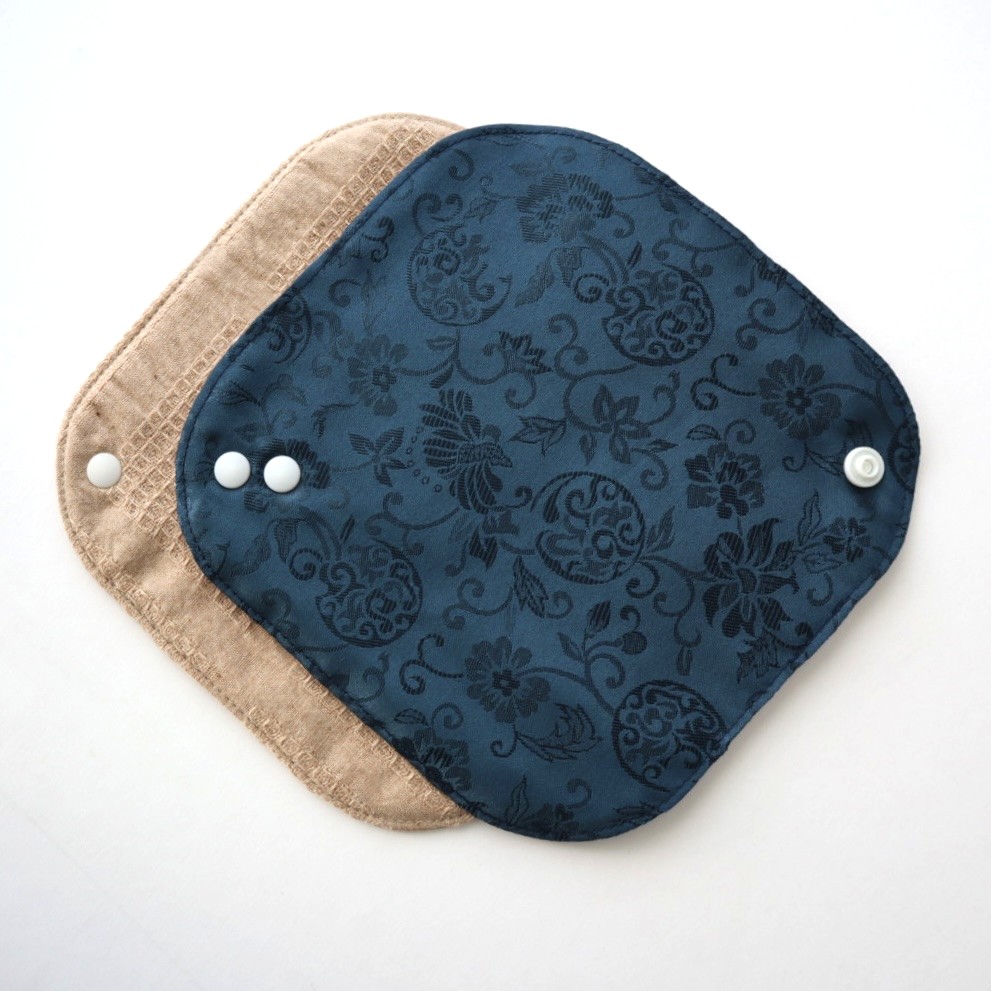 あたため布 [Mサイズ/韓国シルク/藍]