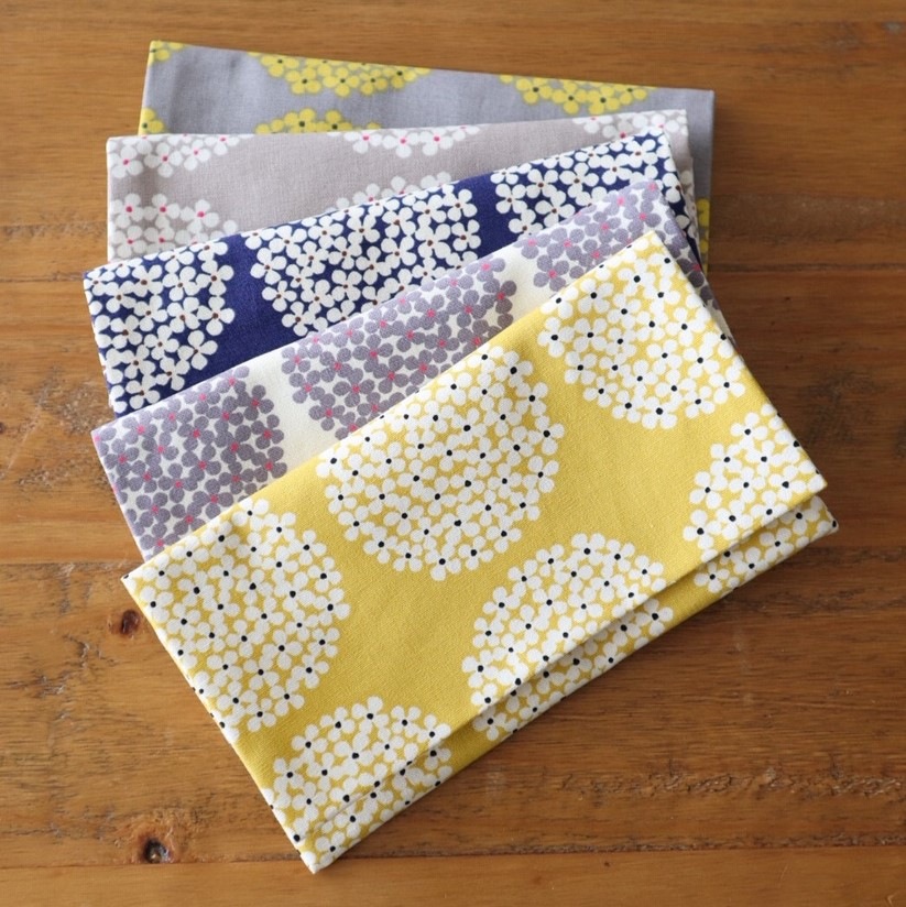 マスクポーチ ［紫陽花柄C］