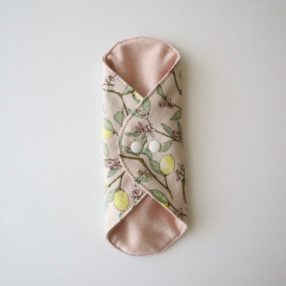 草木染めプレミアム[Mサイズ／茜／檸檬柄]