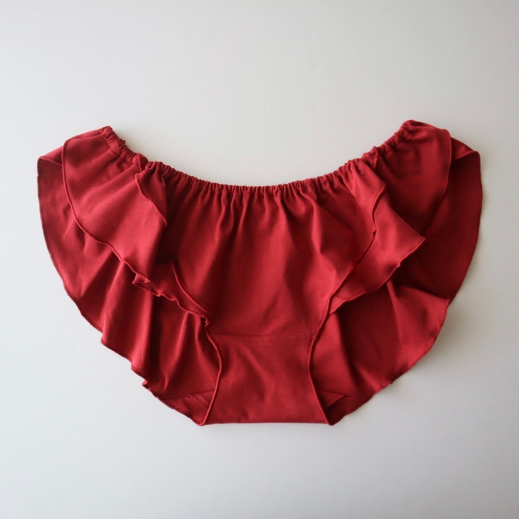 フレアーショーツ[布ライナー専用/クロッチ二重/オーガニックコットン]