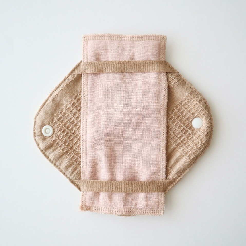 草木染めハギレライナー［茜・よもぎ各１枚］