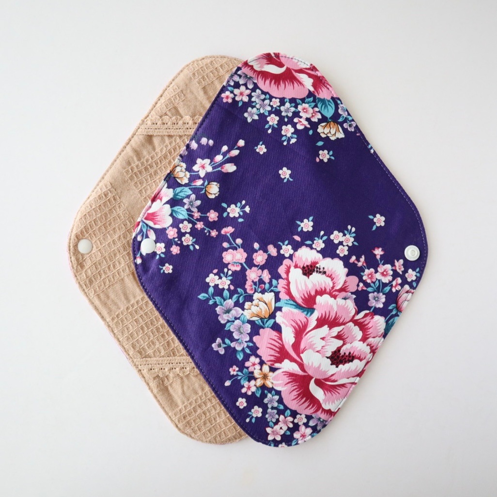 布ナプキンホルダー [台湾花布／青紫色]　