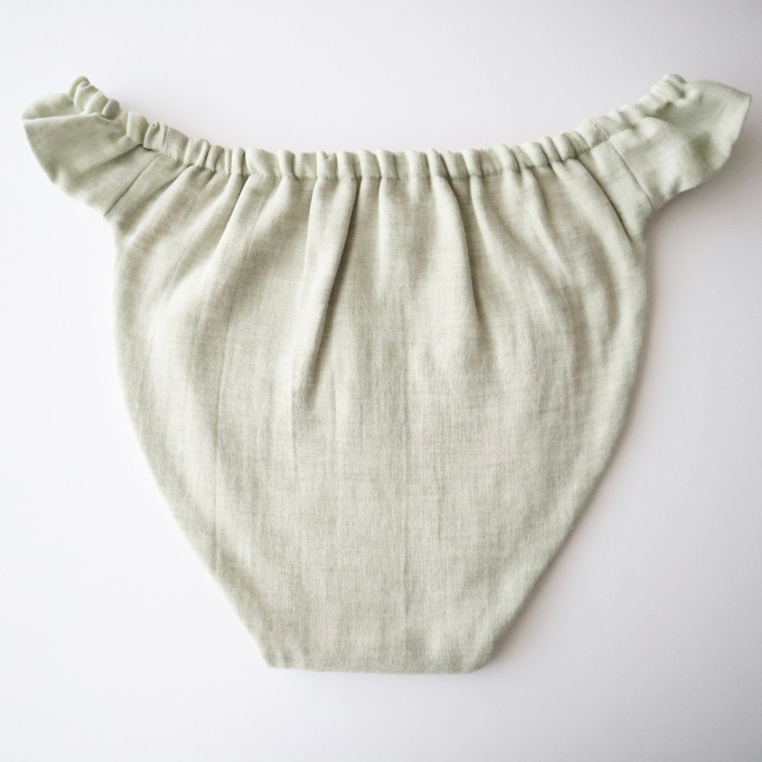 ふんてぃ[Sサイズ/ゴムタイプ/オーガニックコットン/ガーゼ/ピスタチオ]