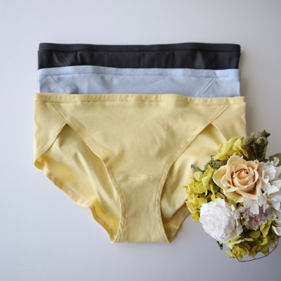 エアリーショーツ[布ナプキン・布ライナー専用/クロッチ二重/オーガニックコットン]
