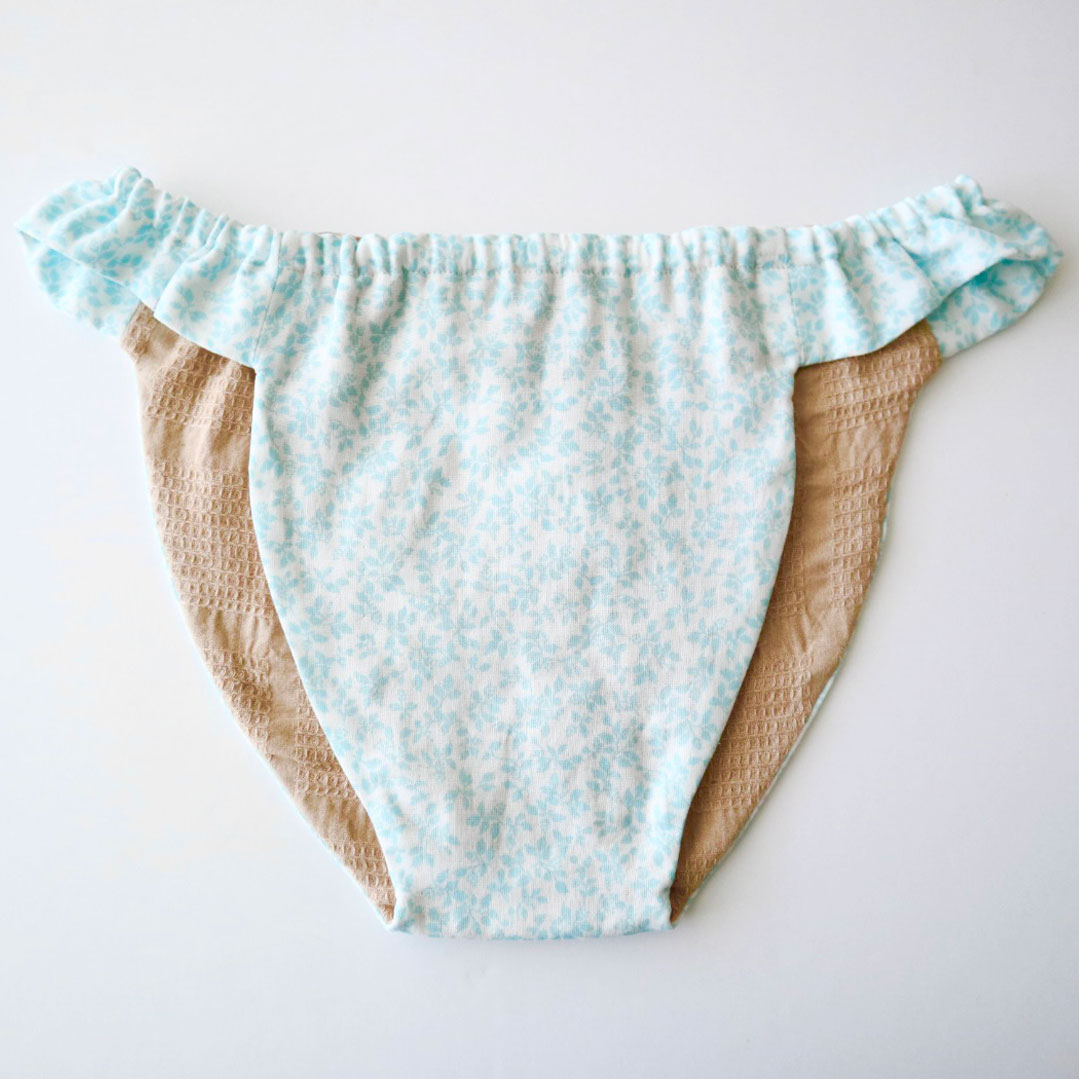 ふんてぃ[Sサイズ／ゴムタイプ／リーフ／ブルー]