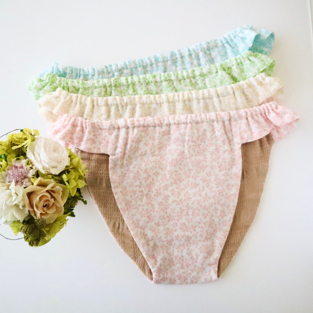 ふんてぃ[LLサイズ／ゴムタイプ／リーフ／ブルー]