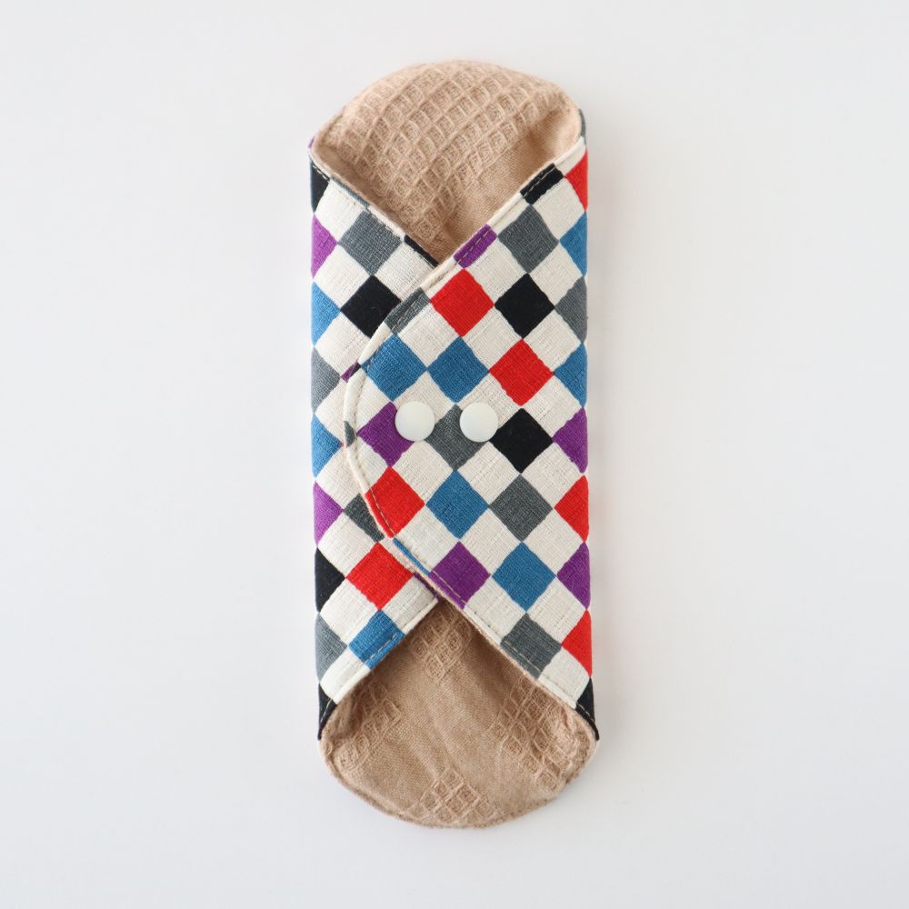 あたため布 [Ｍサイズ／市松／桔梗]