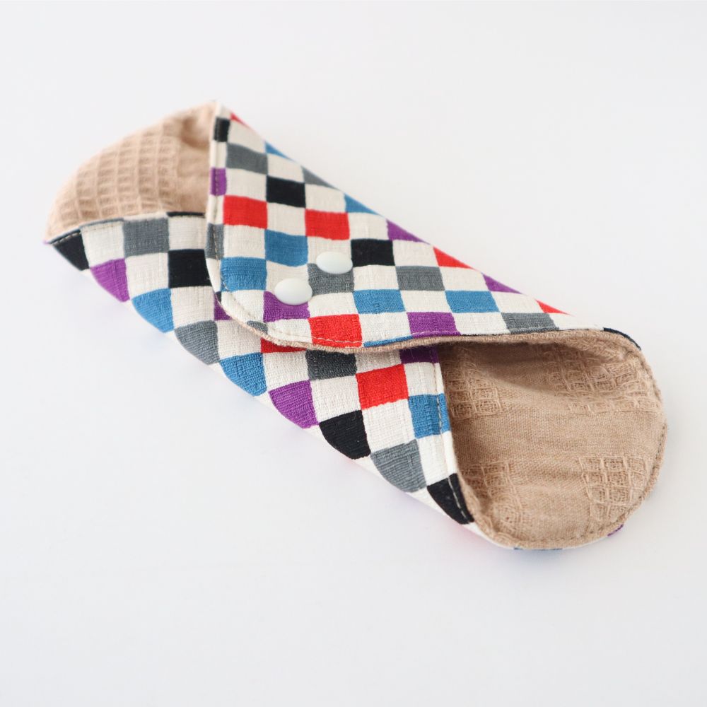 あたため布 [Ｍサイズ／市松／桔梗]