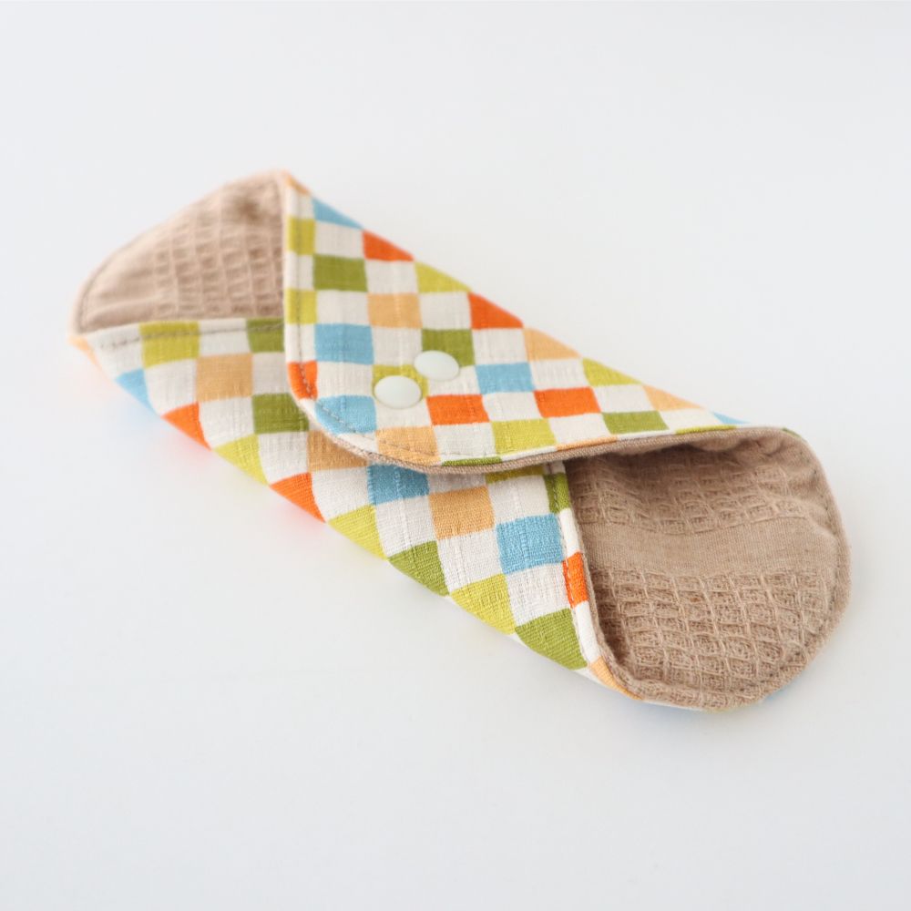 あたため布 [Ｍサイズ／市松／水仙]