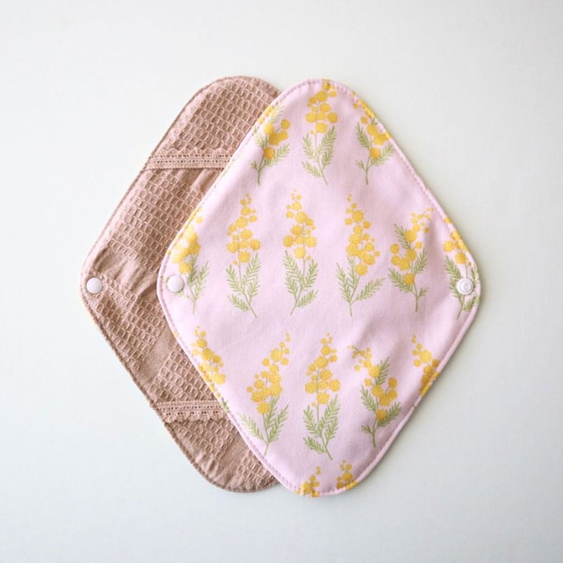 布ナプキンホルダー [ミモザ／ピンク]　