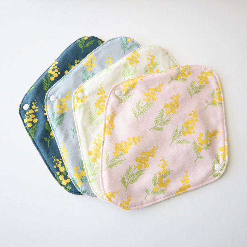 布ナプキンホルダー [ミモザ／サックス]　