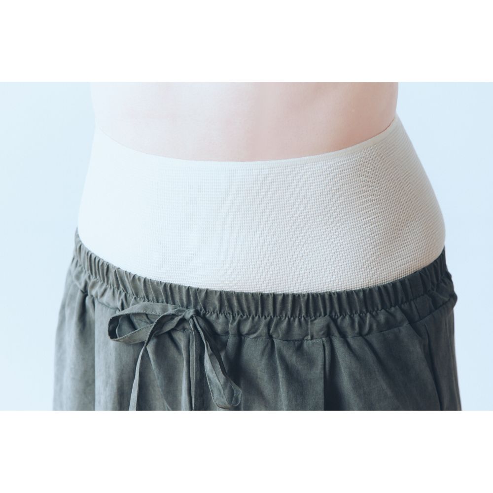 薄手腹巻(オーガニックウール＆オーガニックコットン/生成)[ライブコットン]