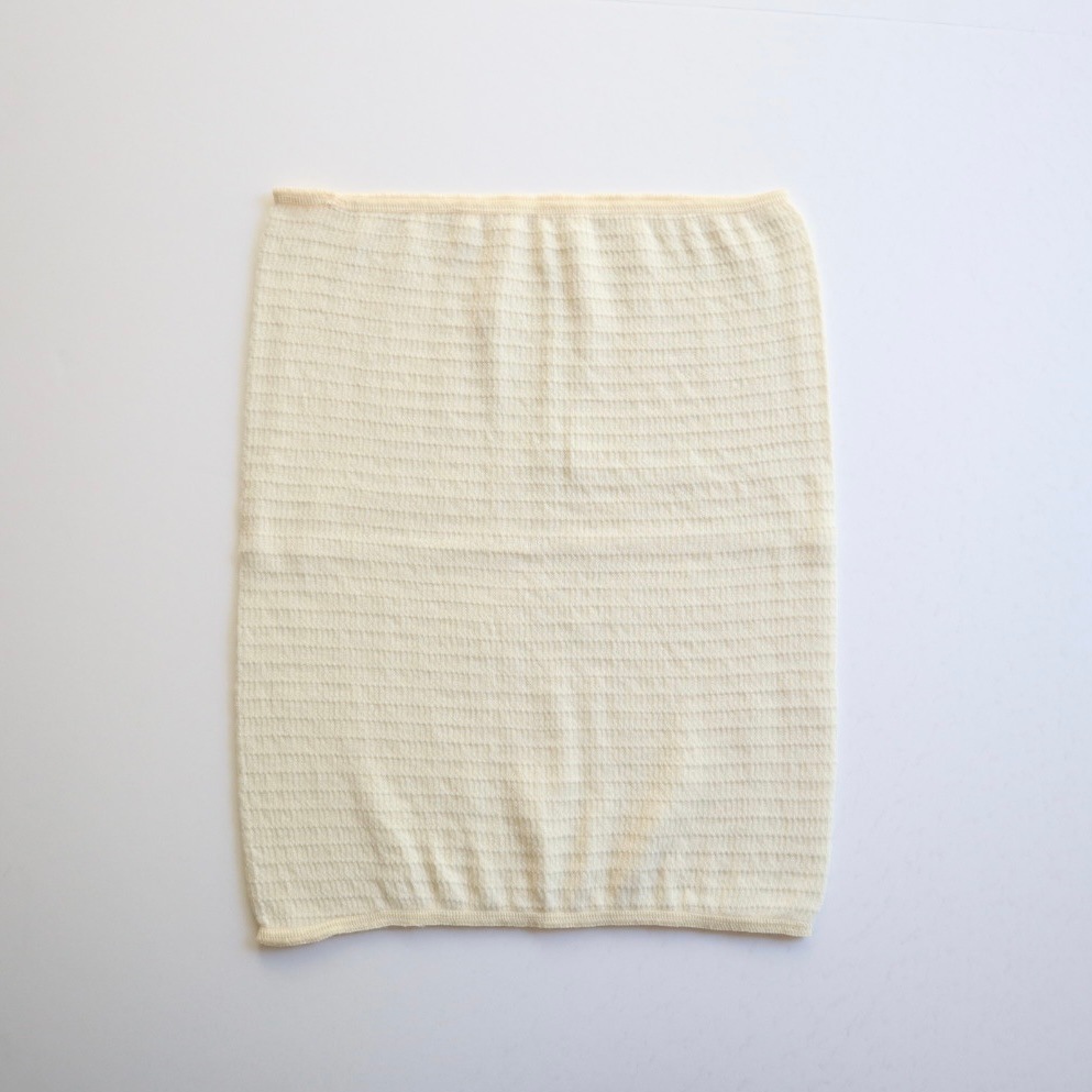 薄手腹巻(オーガニックウール＆オーガニックコットン/生成)[ライブコットン]