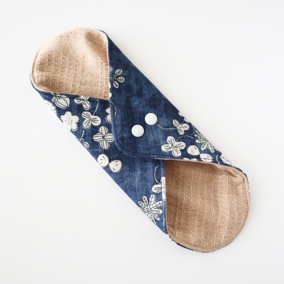 あたため布 [Ｌサイズ／クローバー／ネイビー]