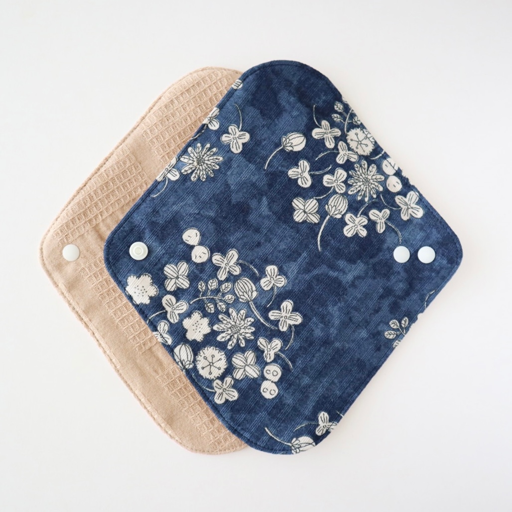 あたため布 [Ｌサイズ／クローバー／ネイビー]