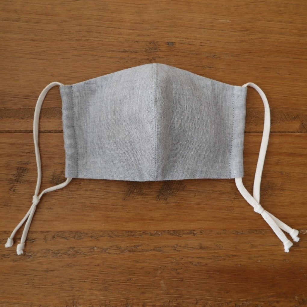 布マスク［Mサイズ／オーガニックコットン／グレー］