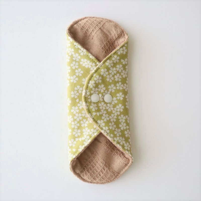 あたため布 [Ｍサイズ／桜／グリーン]