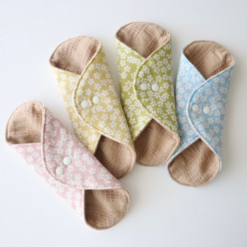 あたため布 [Ｍサイズ／桜／グリーン]