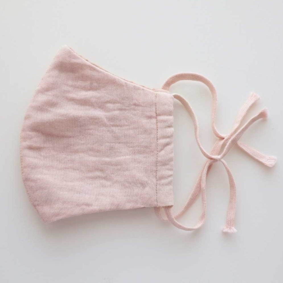 布マスク［Lサイズ／オーガニックコットン／草木染め（茜）］