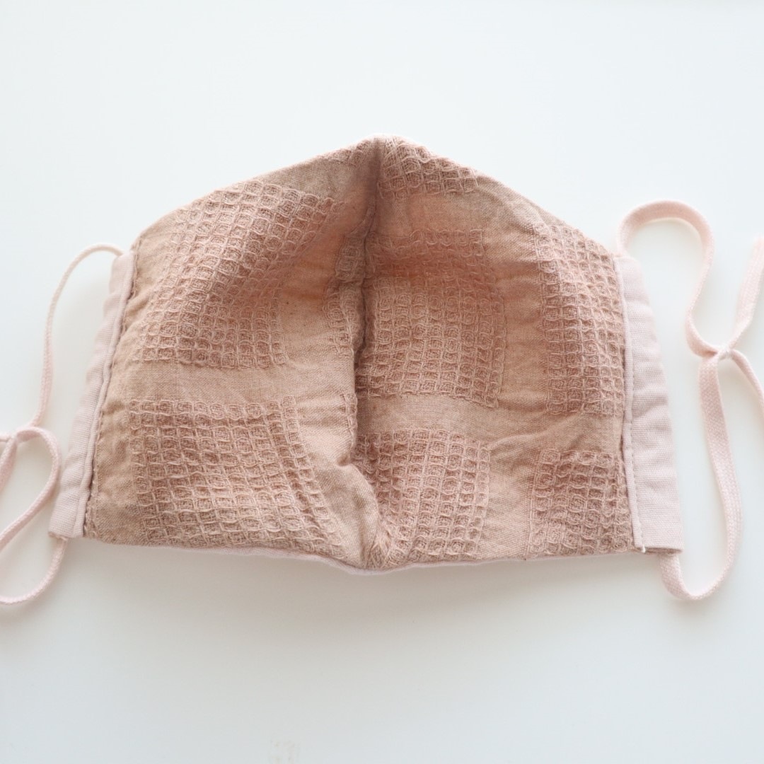 布マスク［Lサイズ／オーガニックコットン／草木染め（茜）］