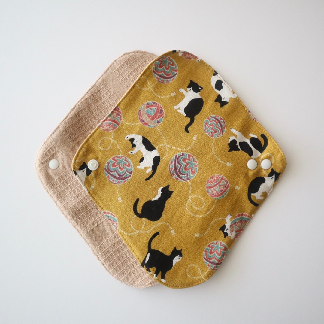 あたため布 [Lサイズ/猫/黄金]