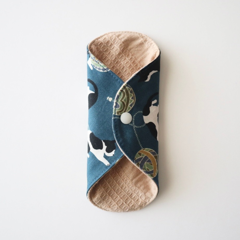 あたため布 [Sサイズ/猫/群青]