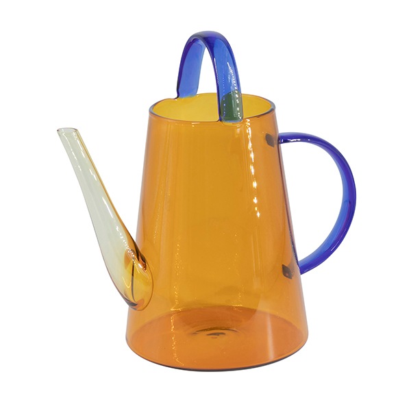 バイカラーガラスウォータリングカン オレンジ×ブルー（ロット：2