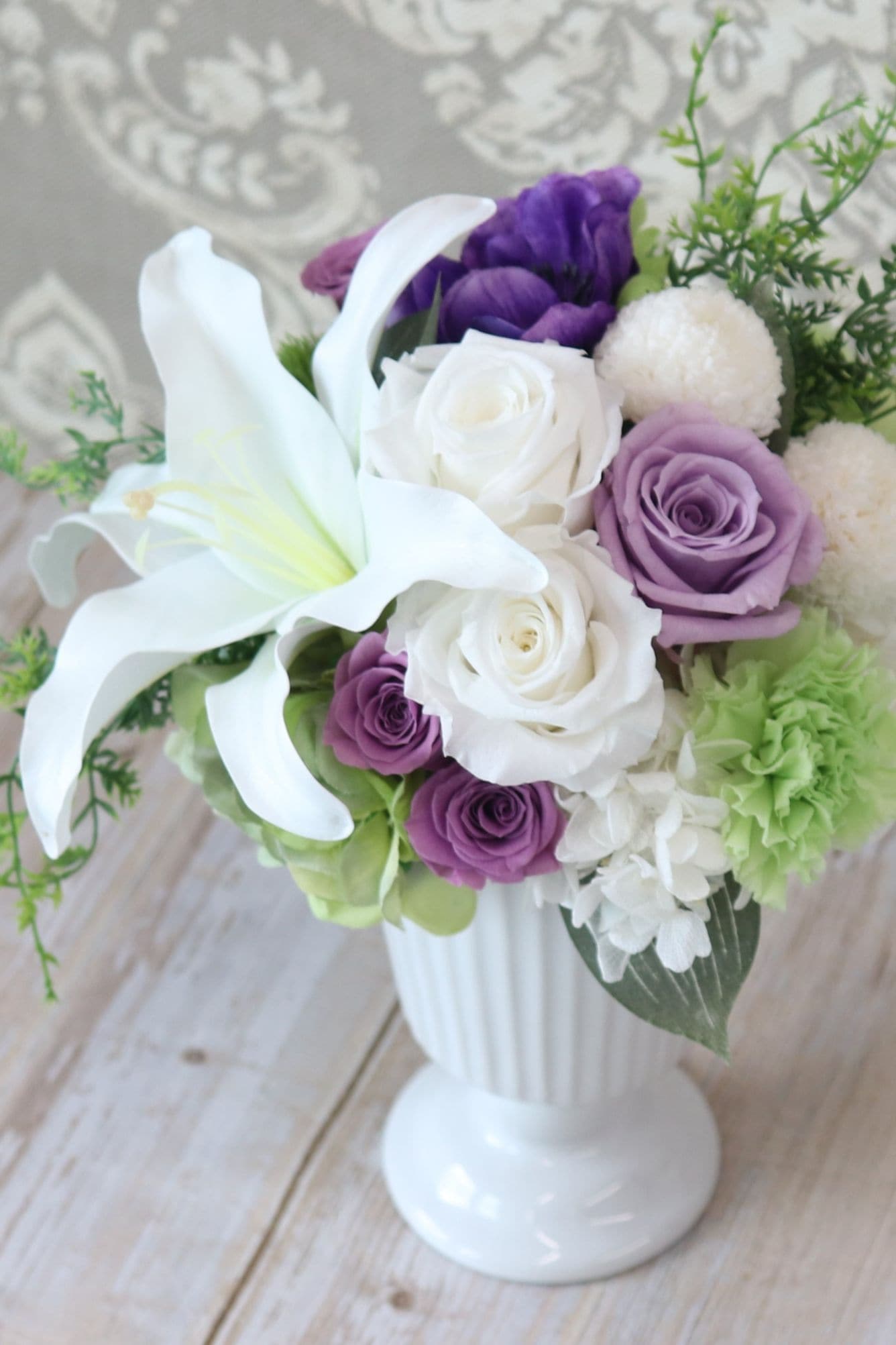 押し花　ユリのブーケ 押し花 ユリのブーケ 押し花 ユリのブーケ