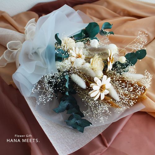 マーガレット　花束　ブーケ　ドライフラワー　プリザードフラワー nattyandco_item-0262