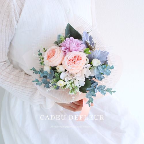 夏☀︎SALE！紫陽花とピンクのハーフリース　ルリタマアザミ 夏☀︎SALE！紫陽花とピンクのハーフリース　ルリタマアザミ