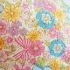 ★涼感★子供サイズ★フラワー＆リボン柄　レッド／かっちり立体マスク・布マスク【ネコポス送料330円対象商品】